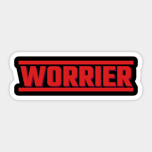 WORRIER Sticker by Movielovermax